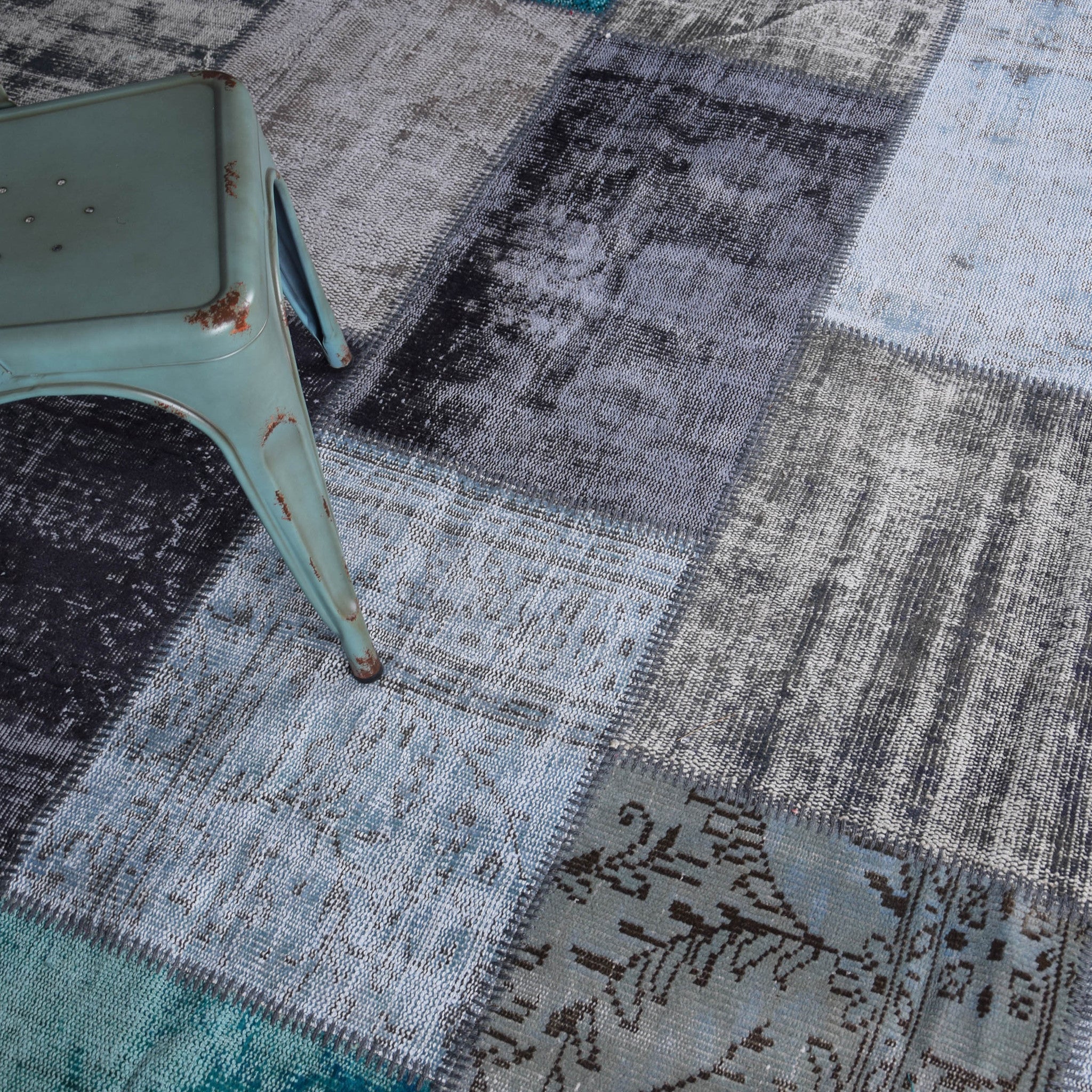 Hali Handmade Patchwork Over Dyed Rug 450X250 Cm Pw032