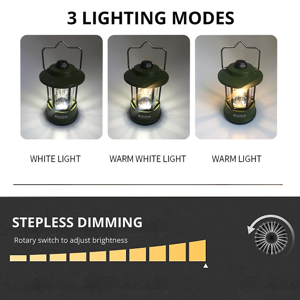 8000 Lumens Retro Camping Lights Outdoor Rechargeable Led Lanterns Camping Usb Rechargeable Emergency Lighting Portable Lights