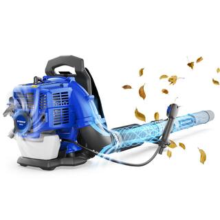 WILD BADGER POWER Super-Duty 190 MPH 550 CFM 43 cc Gas Full Crank 2-Cycle Back Pack Leaf Blower WBBPBL43