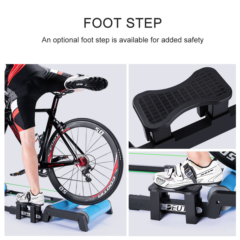 Bike Trainer Rollers Indoor Exercise Foldable Cycling Training Fitness Bike Home Trainer