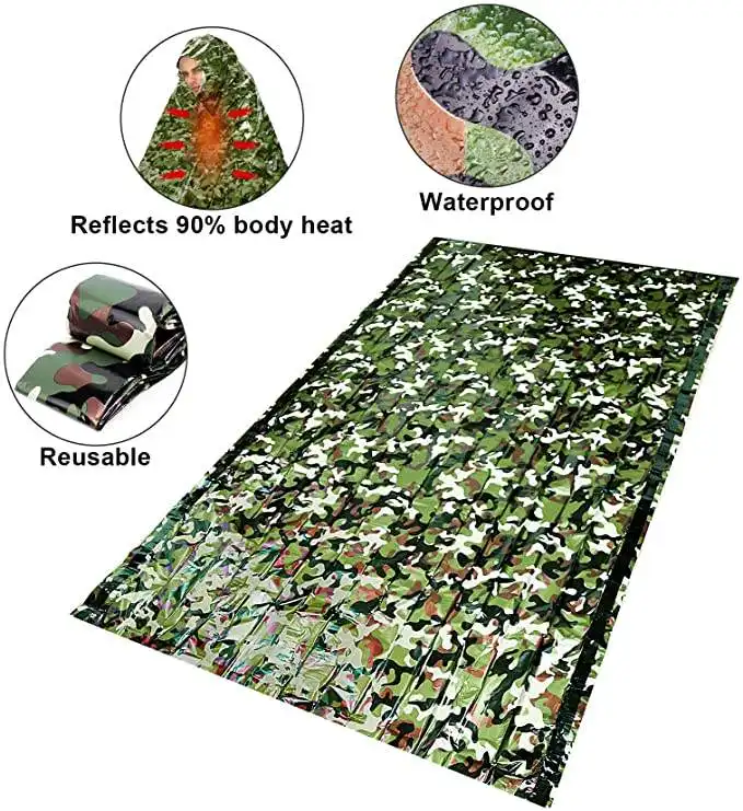 Outdoor simple emergency sleeping bag wineproof prevention and disaster relief Emergency warm sleeping bag