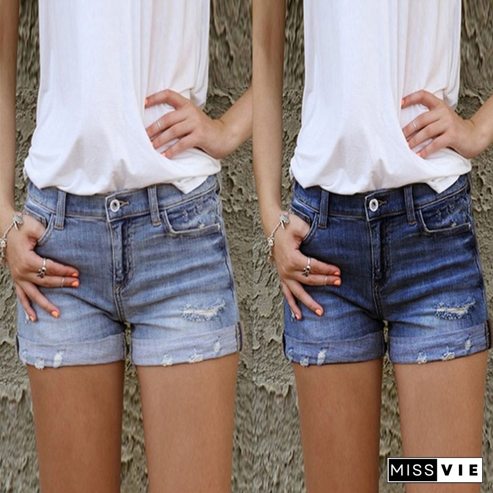 Women Denim Shorts Ripped y Denim Shorts Women Hot Pants