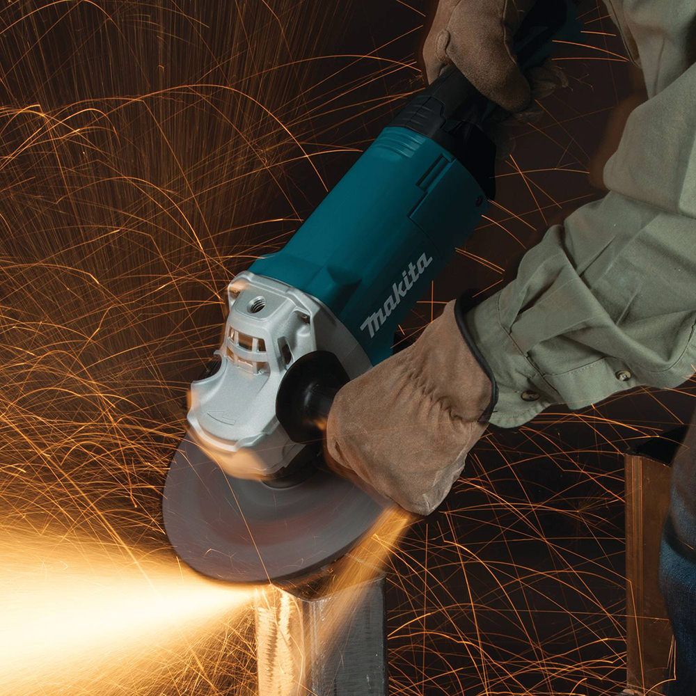 Makita GA9060 9-Inch Angle Grinder with Lock‑On Switch