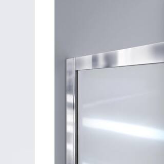 DreamLine Infinity-Z 50-54 in. W x 72 in. H Semi-Frameless Sliding Shower Door in Brushed Nickel SHDR-0954720-04