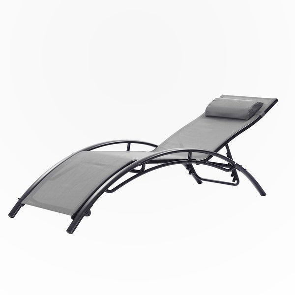 2PCS Outdoor Lounge Chair Set