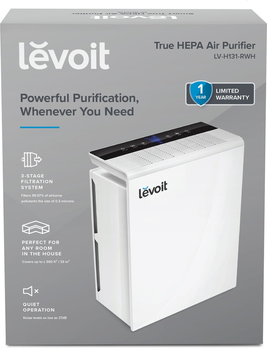 Levoit True HEPA Air Purifier， White