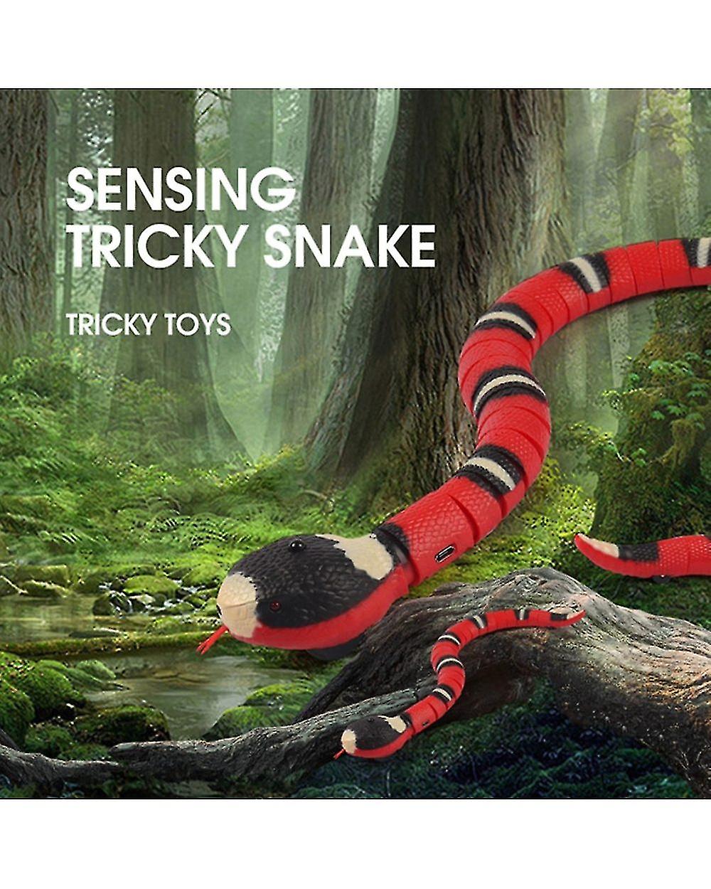 Smart Sensing Interactive Cat Toys Automatic Eletronic Snake Cat Teasering Play Usb Rechargeable Kitten Toys