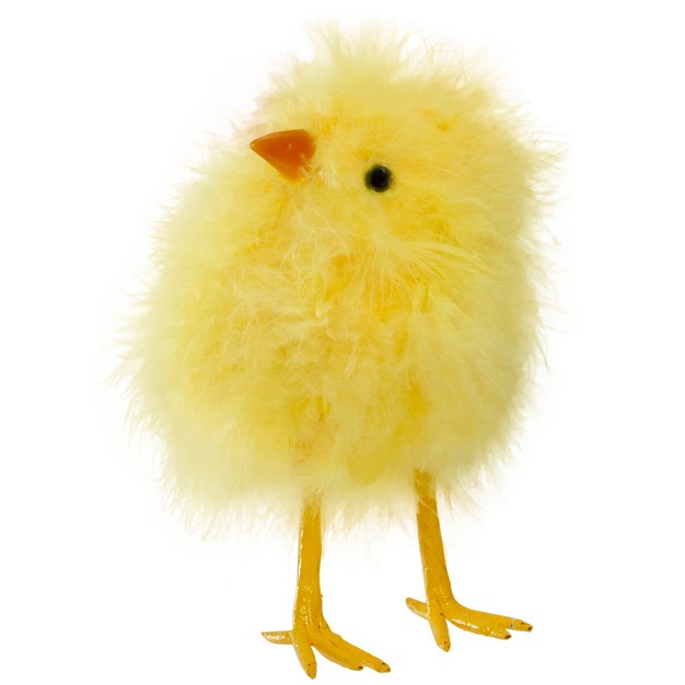 Northlight 5 Furry Chick Facing Right Spring Easter Figure Yellow