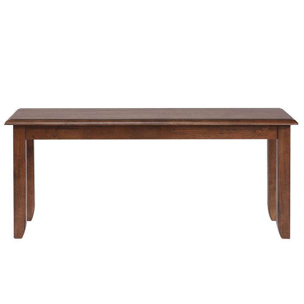 Simply Brook Amish Brown Dining Bench 18 in. X 42 in. X 14 in.   14\