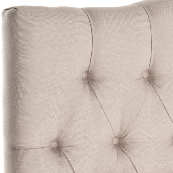 Safavieh Axel Taupe Linen Upholstered Tufted Headboard (Full) - - 8306980