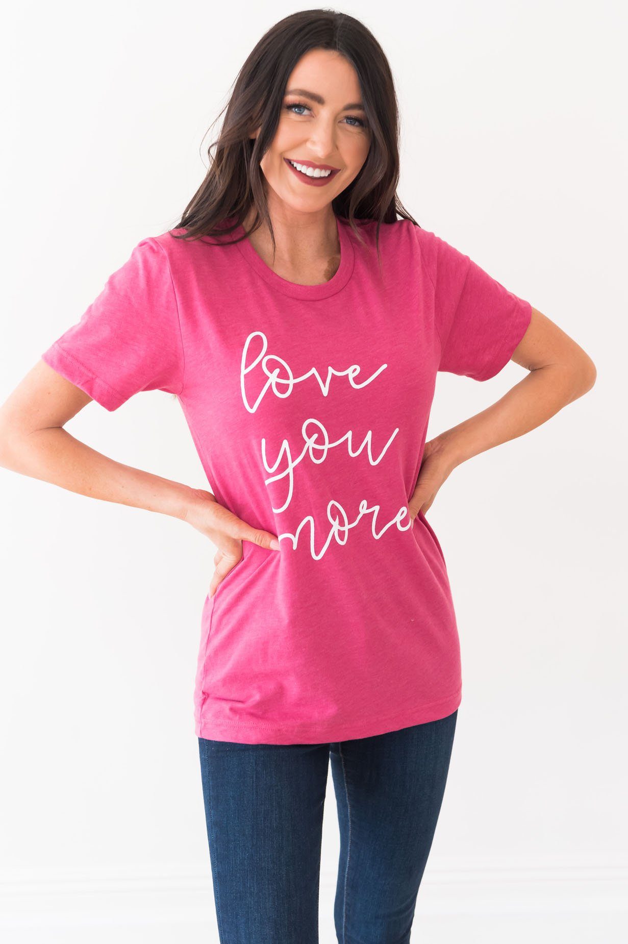 Love You More Modest Tee