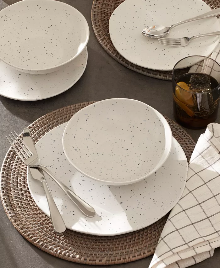 Oneida Terrazzo Melamine 12 Piece Dinnerware Set Service for 4