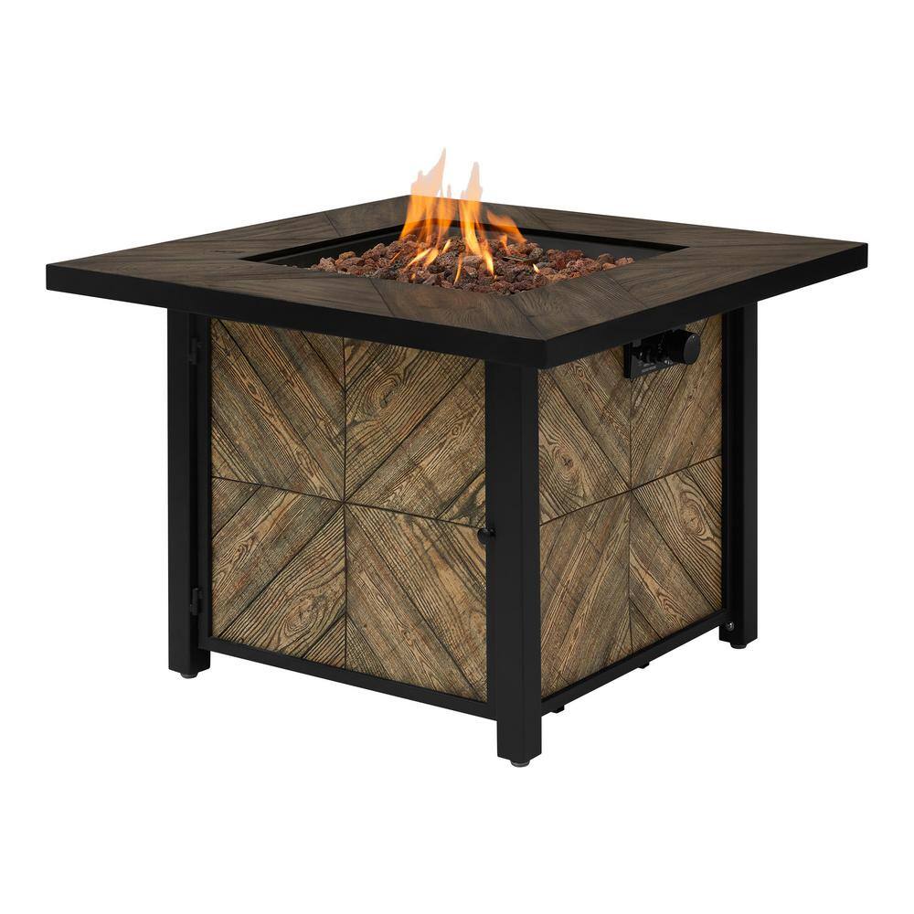 Hampton Bay 36 in. W x 25.2 in. H Square Fire Table FP21534-J