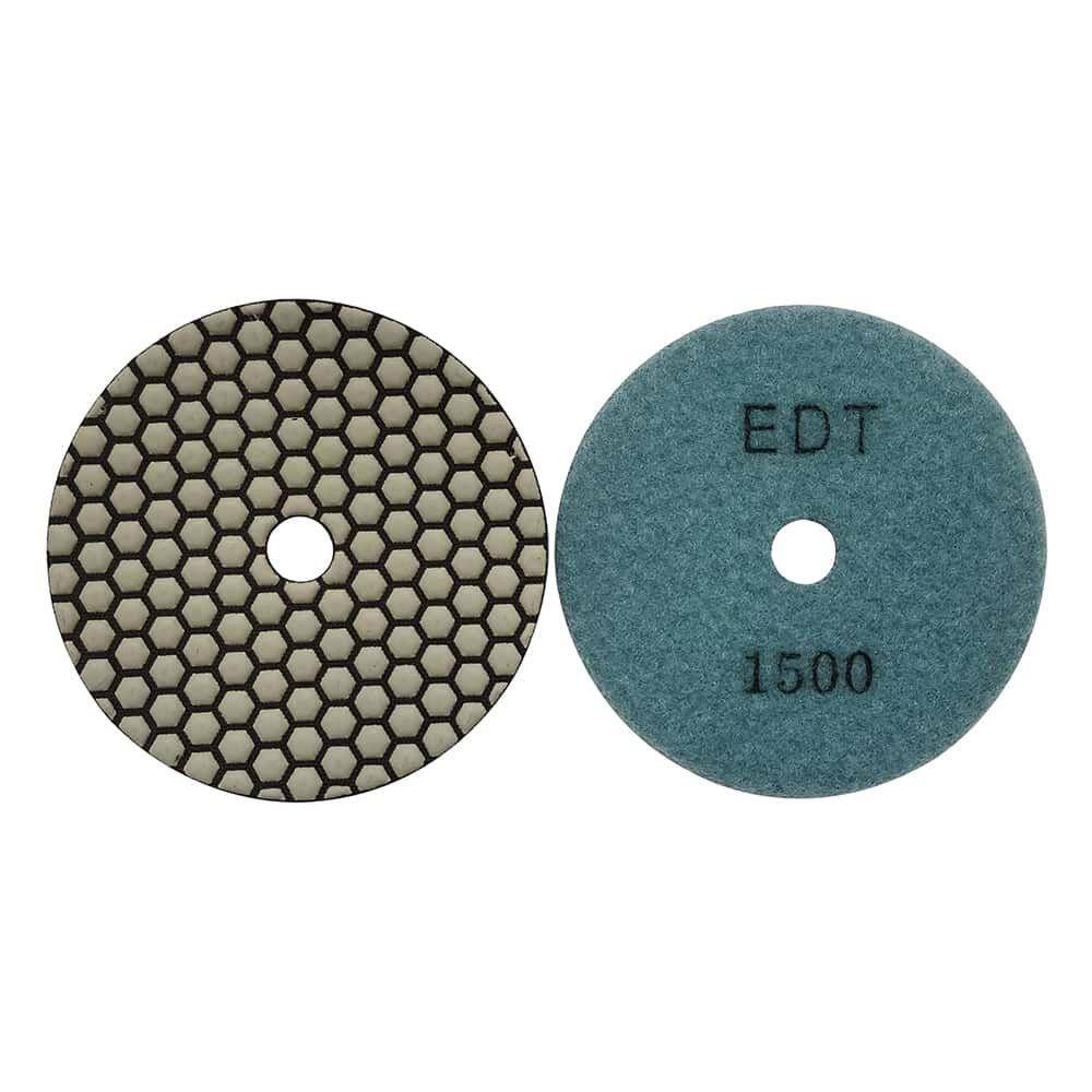 EDiamondTools 4 in. High Performance StoneConcrete Polishing Pads 7 Pad Set Wet or Dry #50 to #3000 Grit RDU4512481530_T