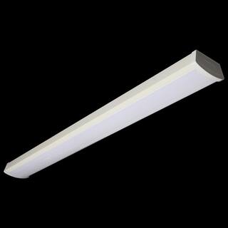 C Cattleya 4 ft. 40-Watt 3200 Lumens 3000K Integrated LED Dimmable White Wraparound Light 3000K (4-Pack) CA2193-4FM