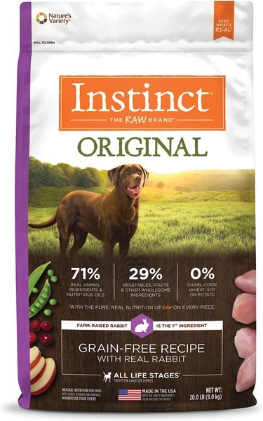 Instinct Original Grain-Free Recipe with Real Rabbit Freeze-Dried Raw Coated Dry Dog Food