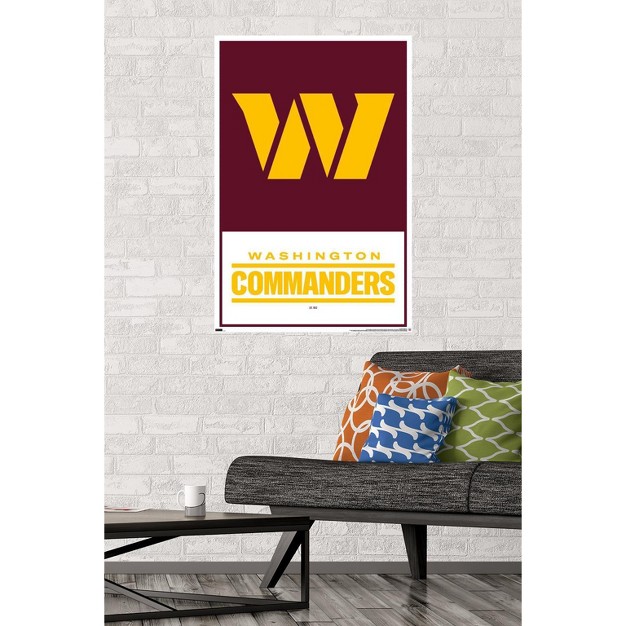 Trends International Nfl Washington Commanders Logo 22 Unframed Wall Poster Prints