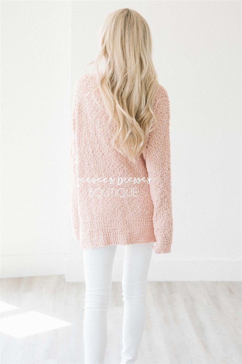 Cozy Fall Popcorn Pullover Round Neck Sweater