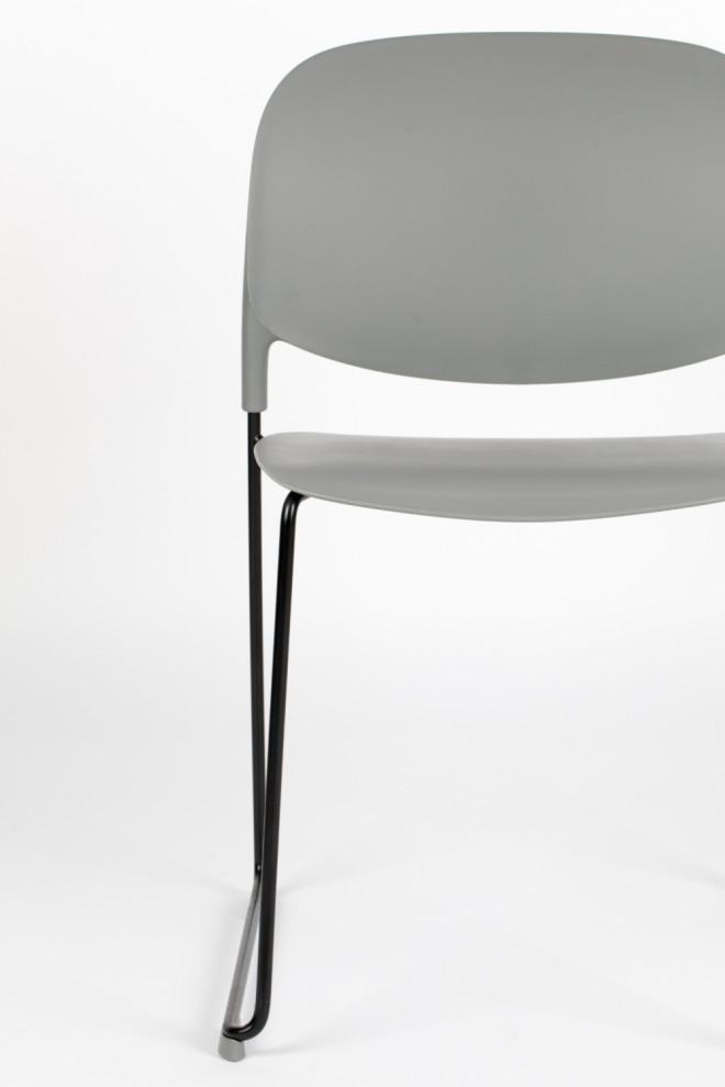 Gray Dining Chairs (4)  DF Stacks   Contemporary   Dining Chairs   by Luxury Furnitures  Houzz