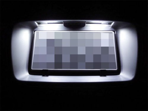 iJDMTOY OEM-Fit 3W Full LED License Plate Light Kit Compatible With Nissan 350z 370z GT-R Cube Leaf Sentra Versa Infiniti G25 G35 G37 Q60， Powered by 18-SMD Xenon White LED