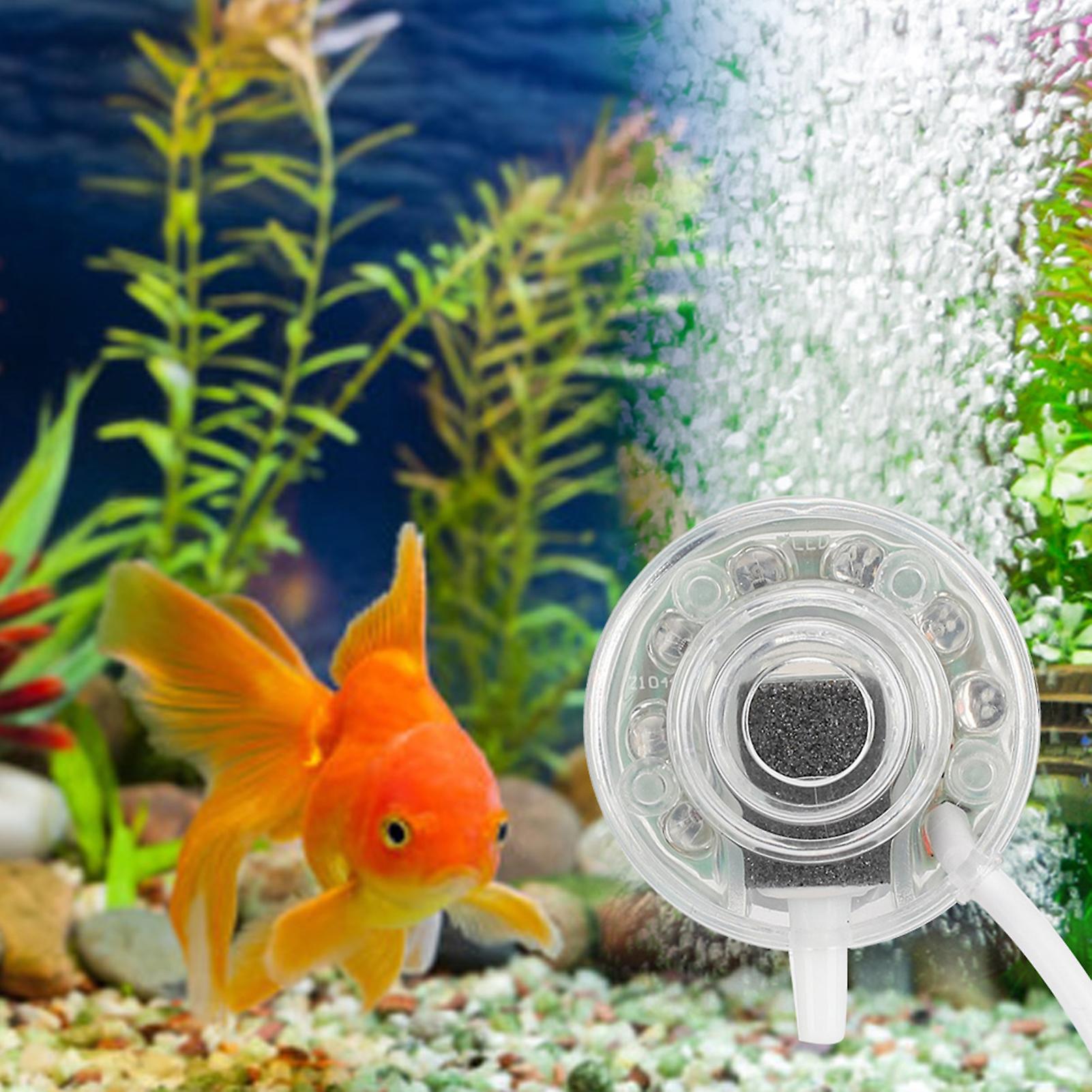 Fish Tank Led Bubble Light Colorful Waterproof Lamp Aquarium Accessories (110 220v)us