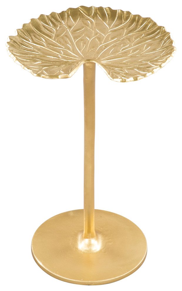 Lily Side Table Gold   Contemporary   Side Tables And End Tables   by Zuo Modern Contemporary  Houzz