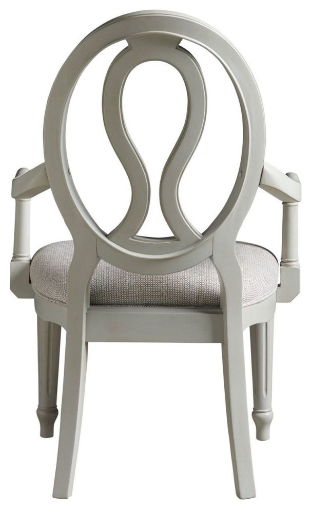 Universal Furniture Summer Hill Pierced  Arm Chair   Set of 2  Grey   French Country   Dining Chairs   by Unlimited Furniture Group  Houzz