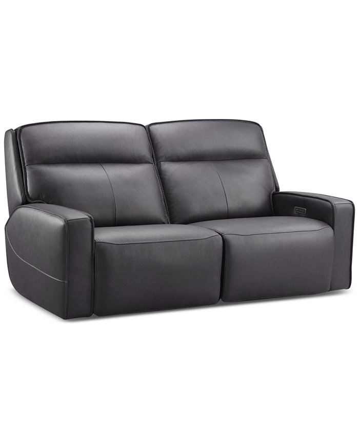 Furniture Dextan Leather 2-Pc. Sofa with 2 Power Recliners