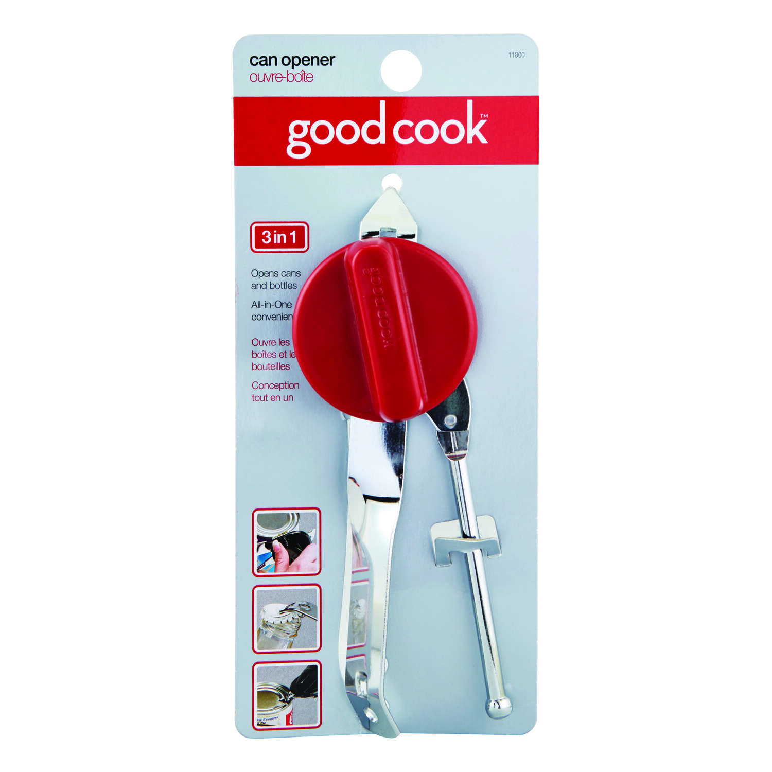 Good Cook Stainless Steel Manual Bottle/Can Opener