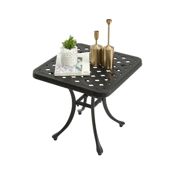 Aluminum Outdoor Patio End Table