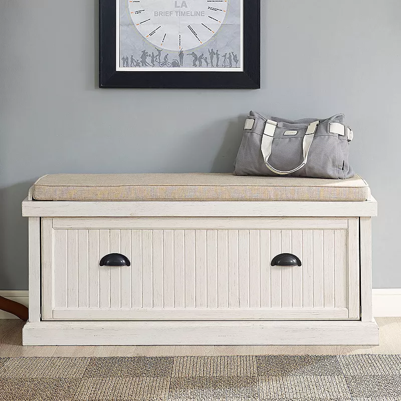 Crosley Furniture Seaside Storage Bench