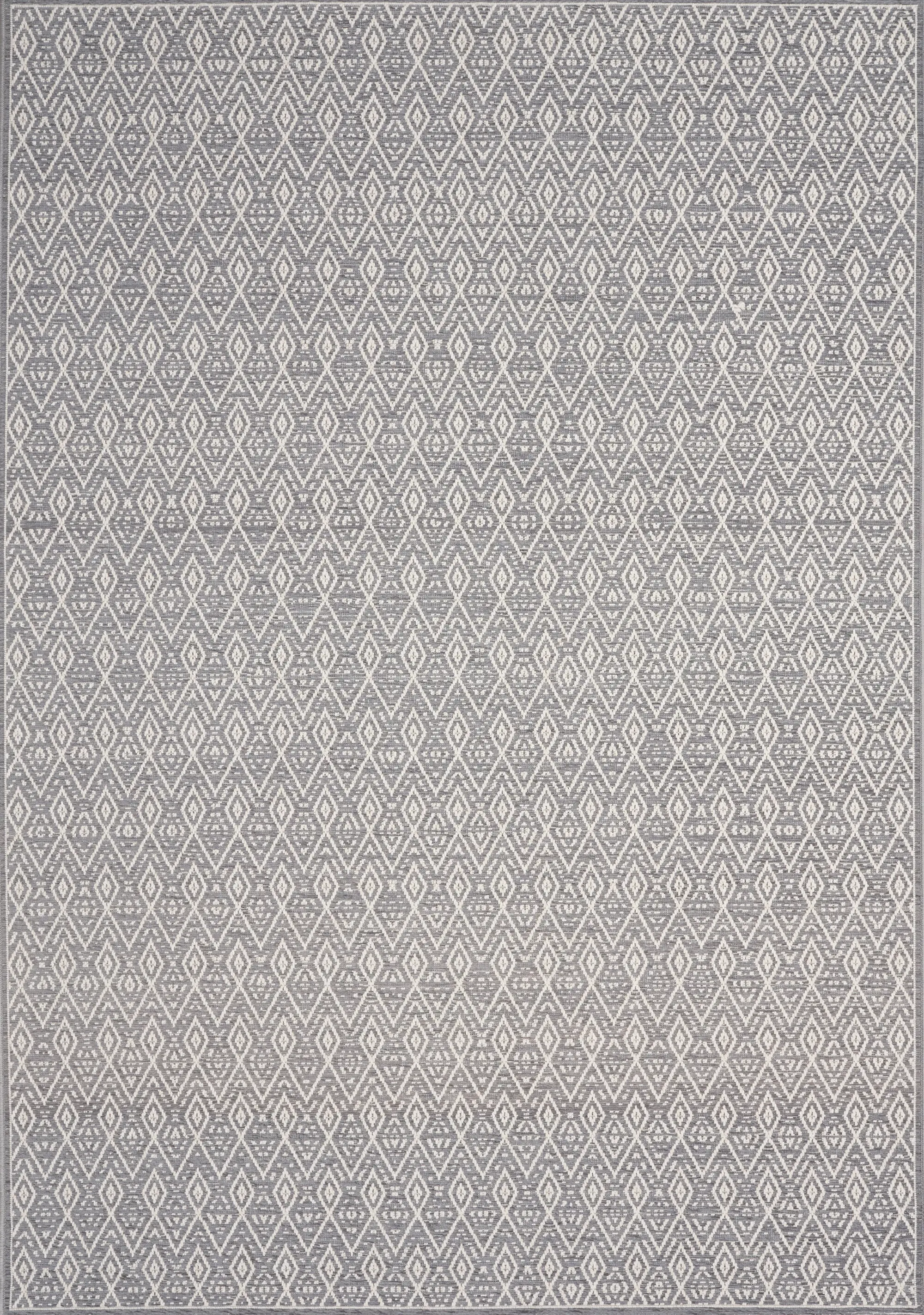 Vista 5 x 8 Diamond Gray Cream Area Rug