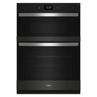 Whirlpool 30 in. Electric Wall Oven  Microwave Combo in Black Stainless Steel with PrintShield Finish with Air Fry WOEC7030PV