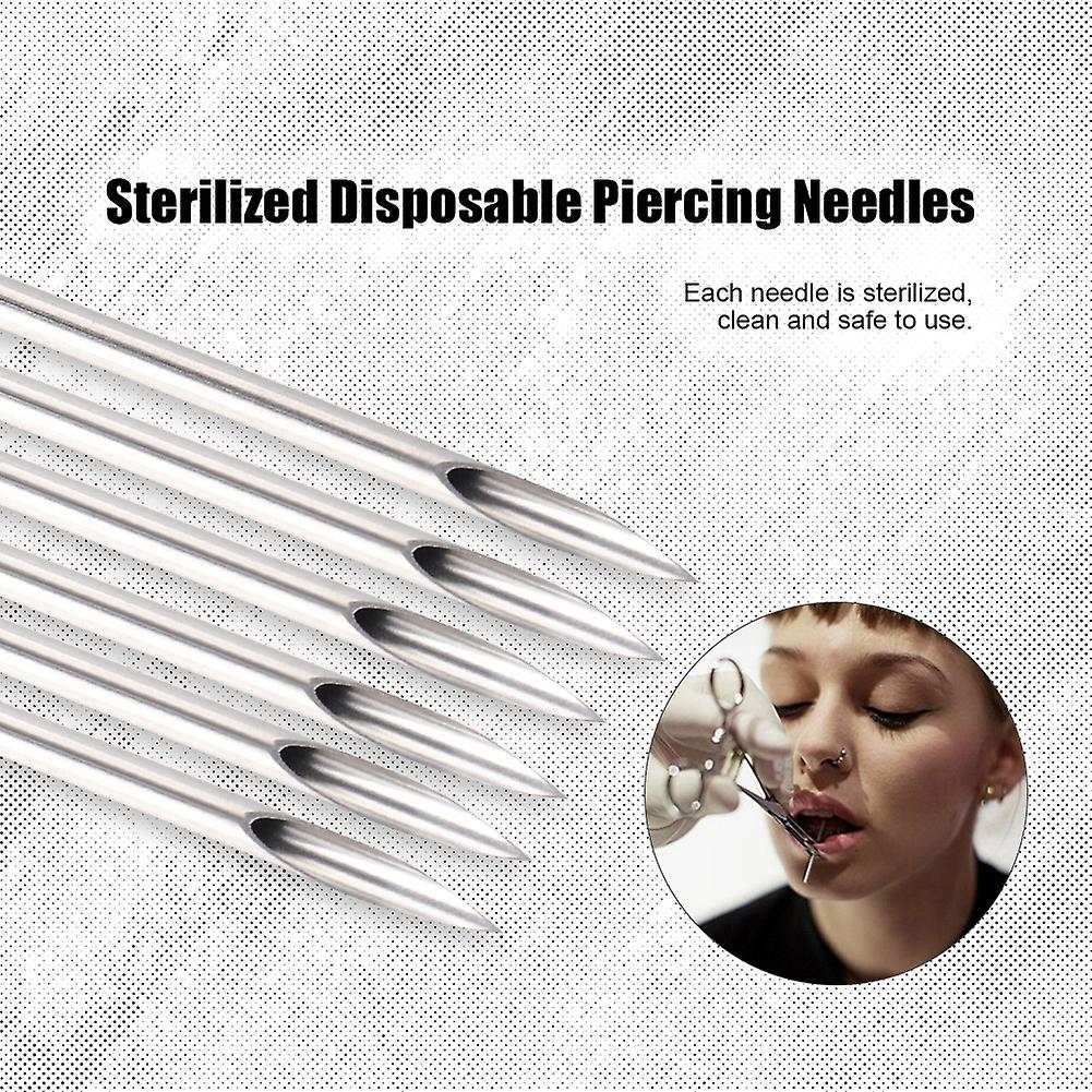 Piercing Needles Tattoo Piercing Sterilized Disposable Hollow Needle For Nose Ear 13g