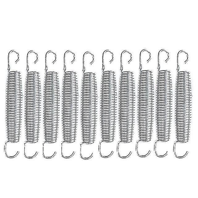 10pcs Trampoline Springs Heavy Duty Galvanized Steel Springs Replacement Kit Pull Spring Hook Waist Drum Bow Accessories