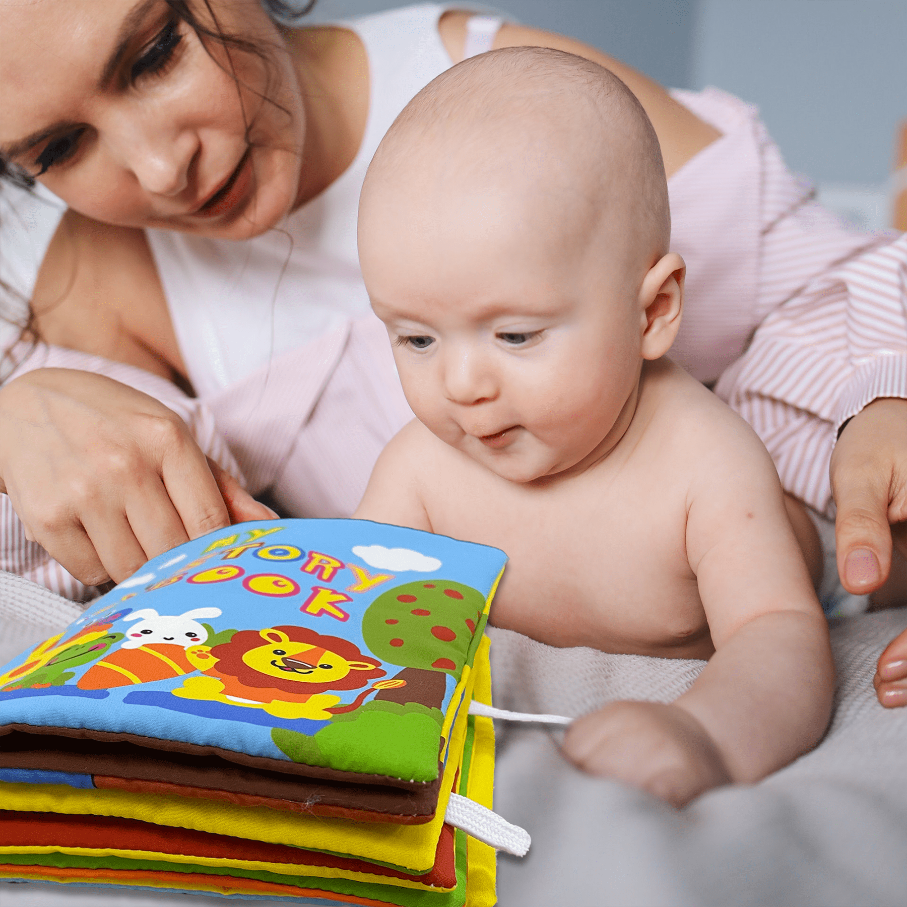 Richgv Baby Cloth Books， Soft Early Education Toys for Babies， Baby Books for Newborn Babys