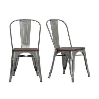 StyleWell Finwick Gunmetal Gray Dining Chair (Set of 2) CW801A-18-GMG