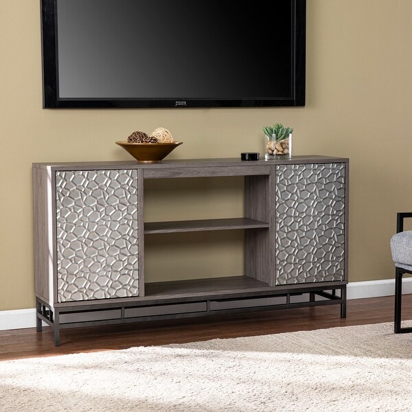 SEI Furniture Hollesborne Two-Door Media TV Stand