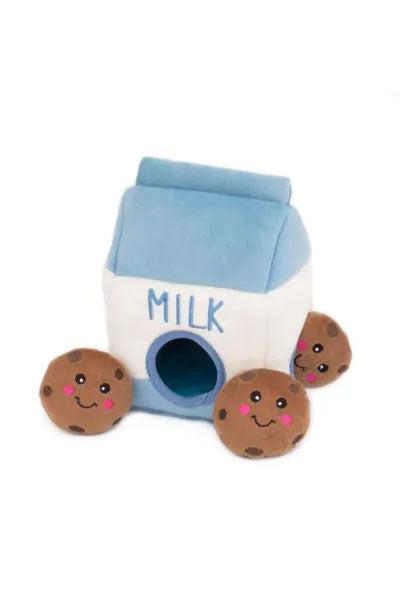 Zippy Paws Burrow Milk and Cookies Dog Toy