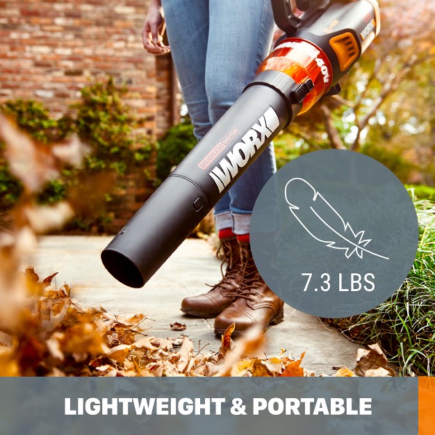 Worx Wg584 40v Power Share Turbine Cordless Leaf Blower With Brushless Motor