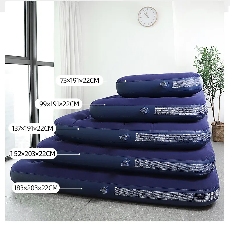 Outdoor Camping Inflation Self Mat Portable Air Bed Mattress Inflatable with Pump