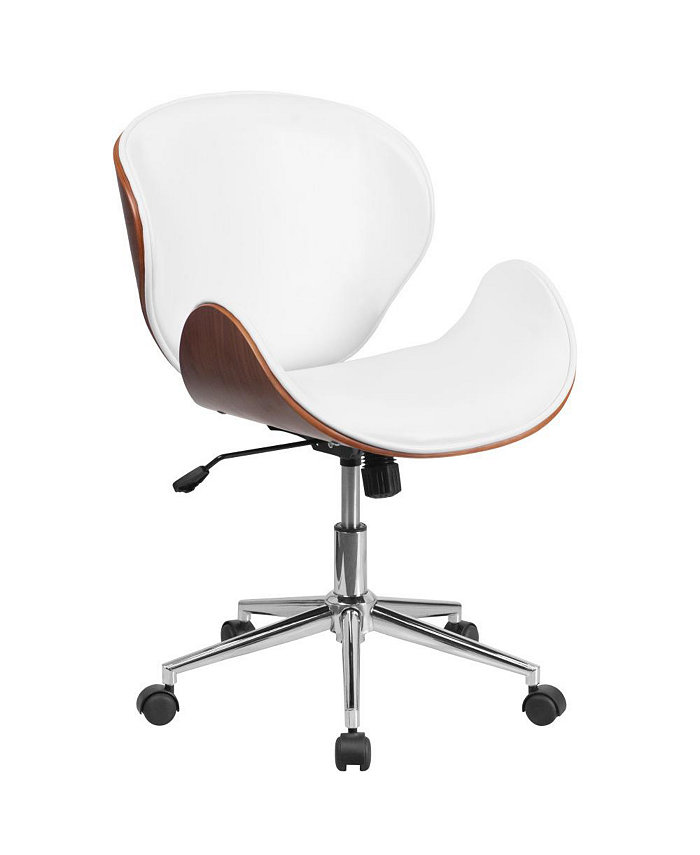 MERRICK LANE Roisin Office Chair Mid-Back Ergonomic Executive Swivel Office Chair With Tilt-Lock And Tilt Tension Controls