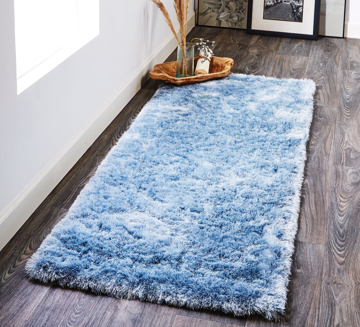 Freya Hand Tufted Light Blue Rug by BD Fine