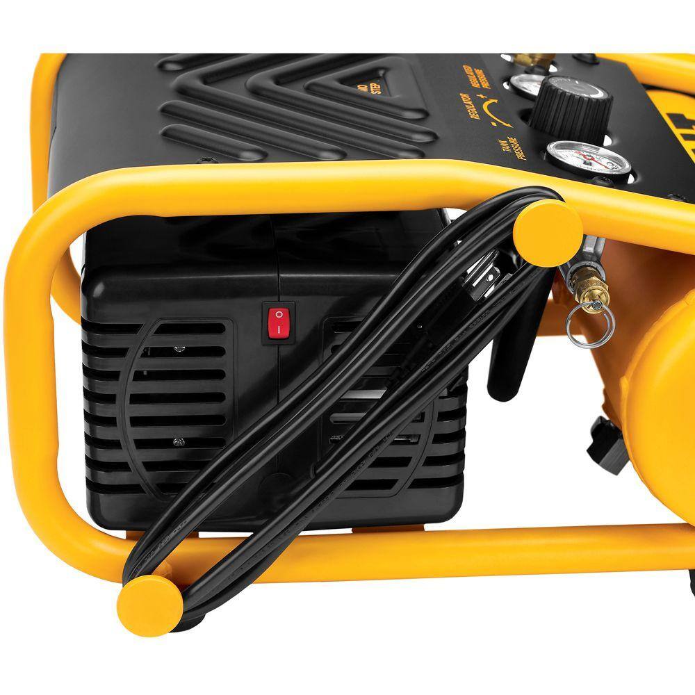 DW 1 Gal. 135 PSI Portable Electric Trim Air Compressor 23-Gauge Pneumatic 2 in. Pin Nailer and 50 ft. x 14 in Air Hose D55140W2350K