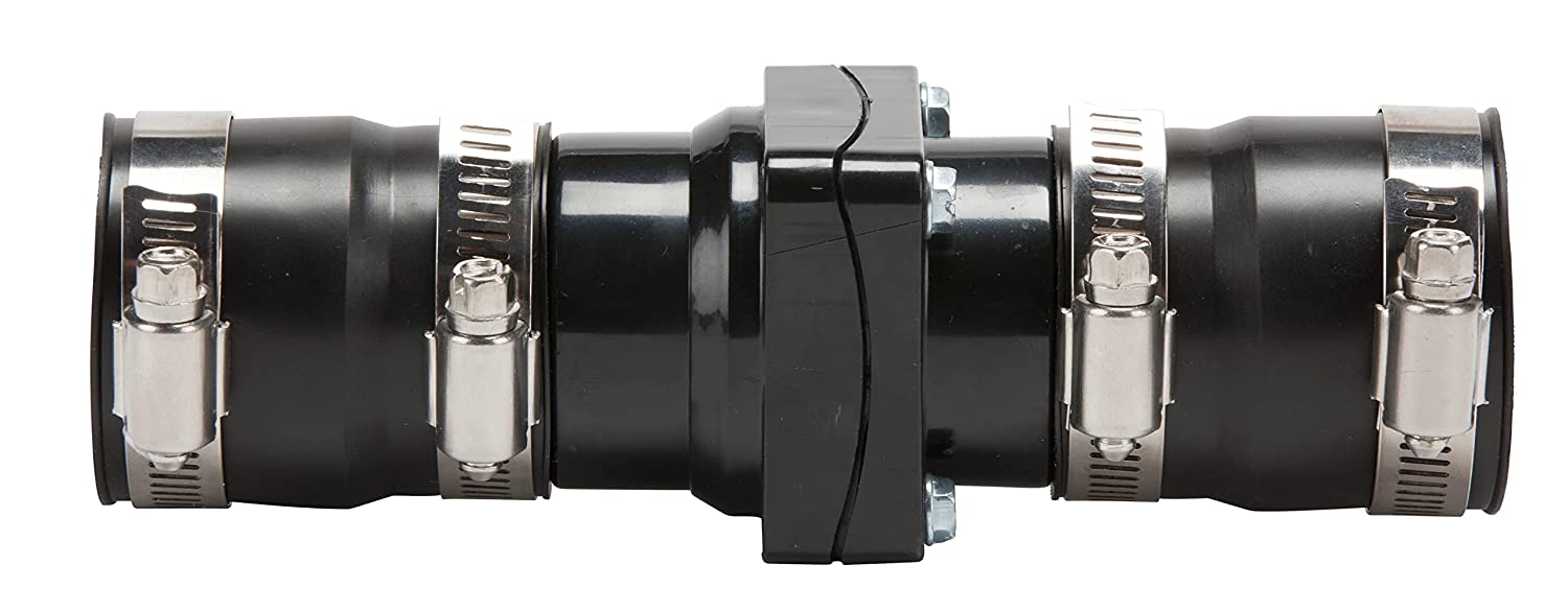 Little Giant CV-114/112 1-1/4-Inch and 1-1/2-Inch ABS Vertical Sump Pump Check Valve， Black， 599059