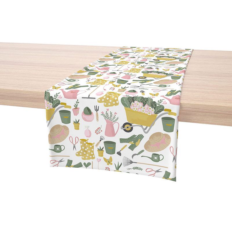 Table Runner， 100% Polyester， 14x108， In the Garden