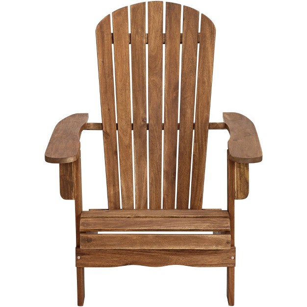 Teal Island Designs Cape Cod Natural Wood Adirondack Chair