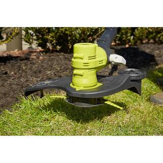 RYOBI ONE+ 18V 13 in. Cordless Battery String TrimmerEdger with Extra 3-Pack of Spools 4.0 Ah Battery and Charger P2080-AC