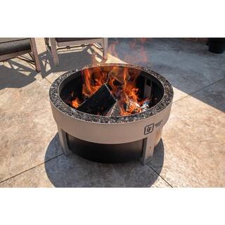 URBAN FIRE The Forge 16 in. H Diamond Edition Steel Fire Pit with Smokeless Technology FRG30-SB