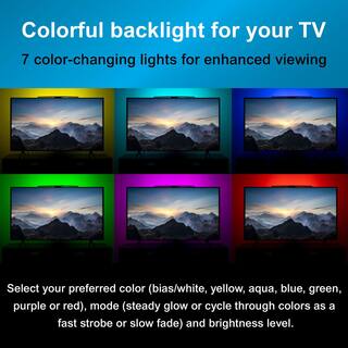 GE Indoor HDTV LED Antenna with Color-changing Lighting 45-Mile Range VHF UHF 1080P 4K Ready 57284